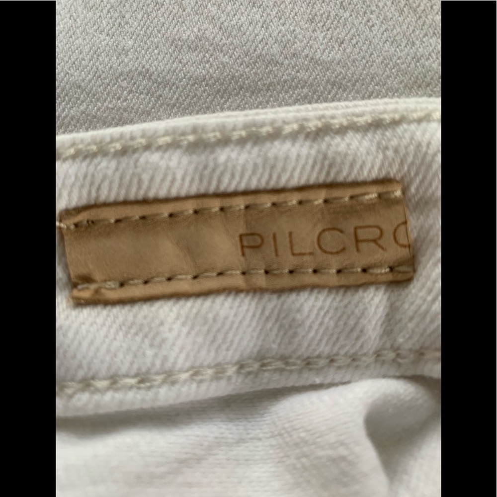 Anthro Pilcro White Jeans